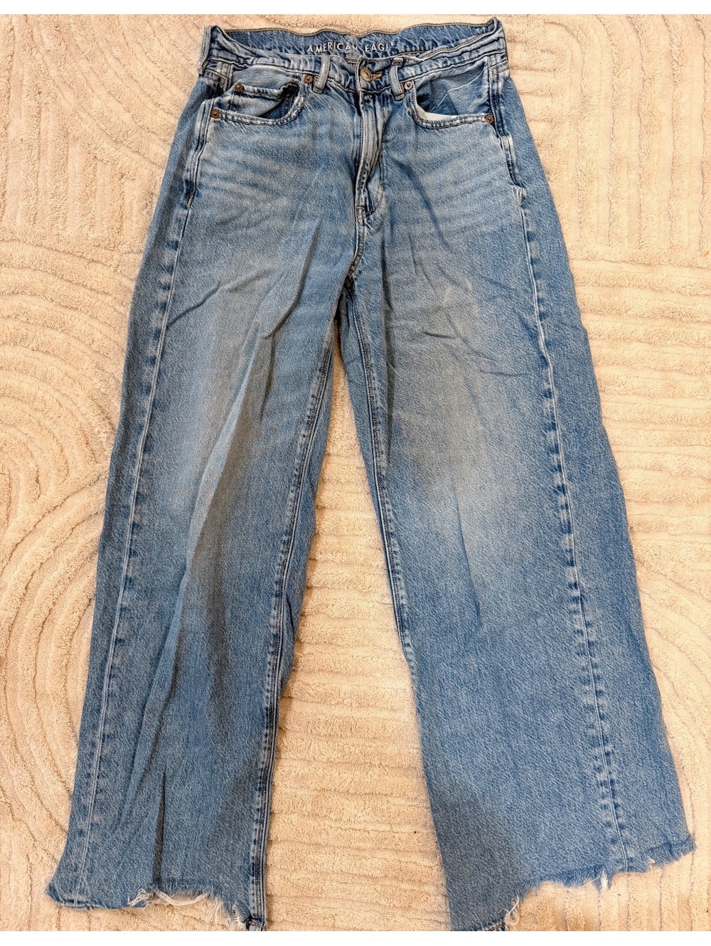 American Eagle Super High Rise Baggy Wide Leg Jeans for Women